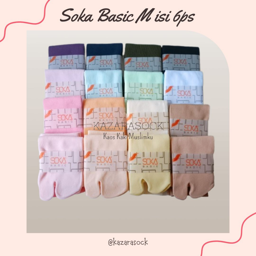 Kazarasock - Kaos Kaki Jempol Soka Harga Grosir Isi 6pcs