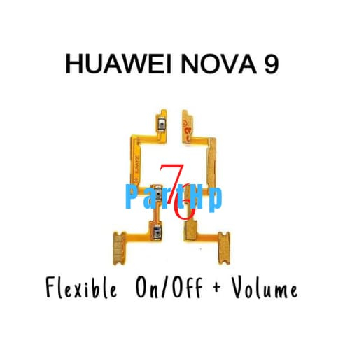 Flexibel Connector Power On Off + Volume Huawei Nova 9 - Fleksibel Fleksible Flexible Konektor