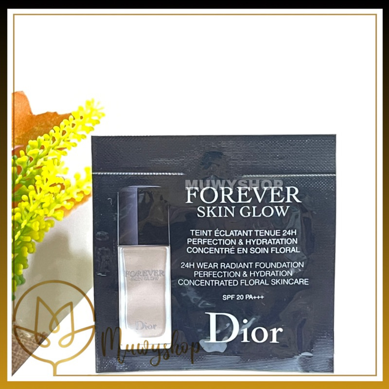 Dior Forever / Forever SkinGlow Foundation tube 2.7ml 5ml 24H no transfer high perfection foundation