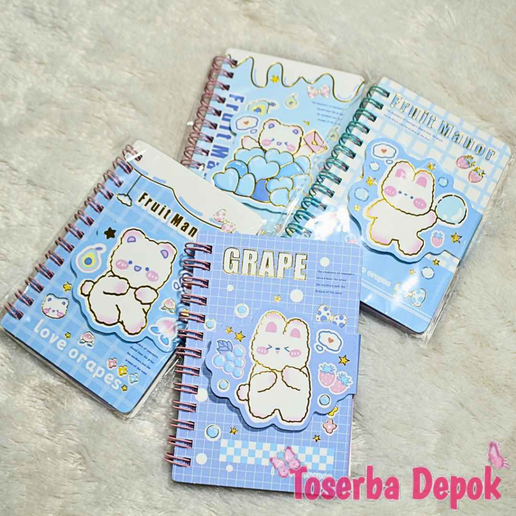 Notebook Mini BUKU RING SPIRAL Buku Diary Buku Catatan Harian