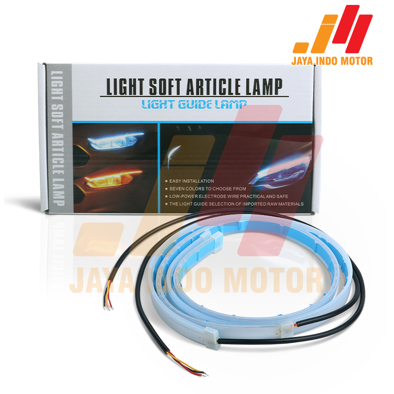 Turn Signal Flowing Light Guide Strip Lampu LED Strip 60 Cm