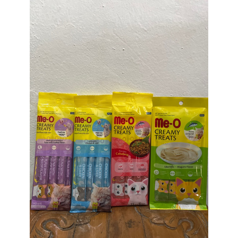 

meo creamy treats set/isi 4