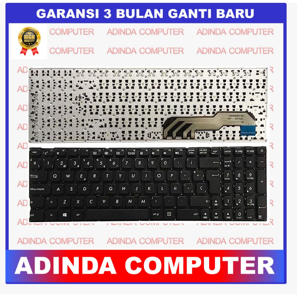 Keyboard Asus X541 X541U X541UA X541UAK X541UA-W X541UJ X541UV X541UVK X541U-WB51 X544 R541 R541S R541U S3060 SC3160 VM591 VM591U UK BIG ENTER