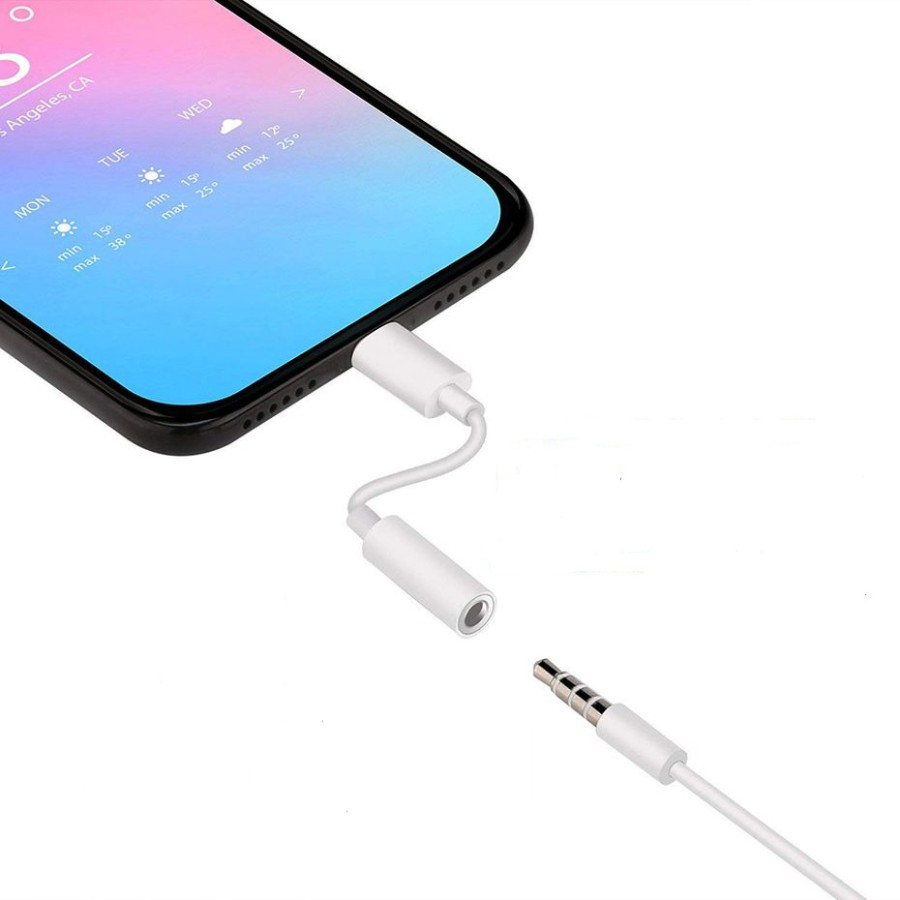 LIGHTNING TO 3.5 mm HEADPHONE JACK ADAPTER - IPHONE 7 HANDFREE ADAPTER