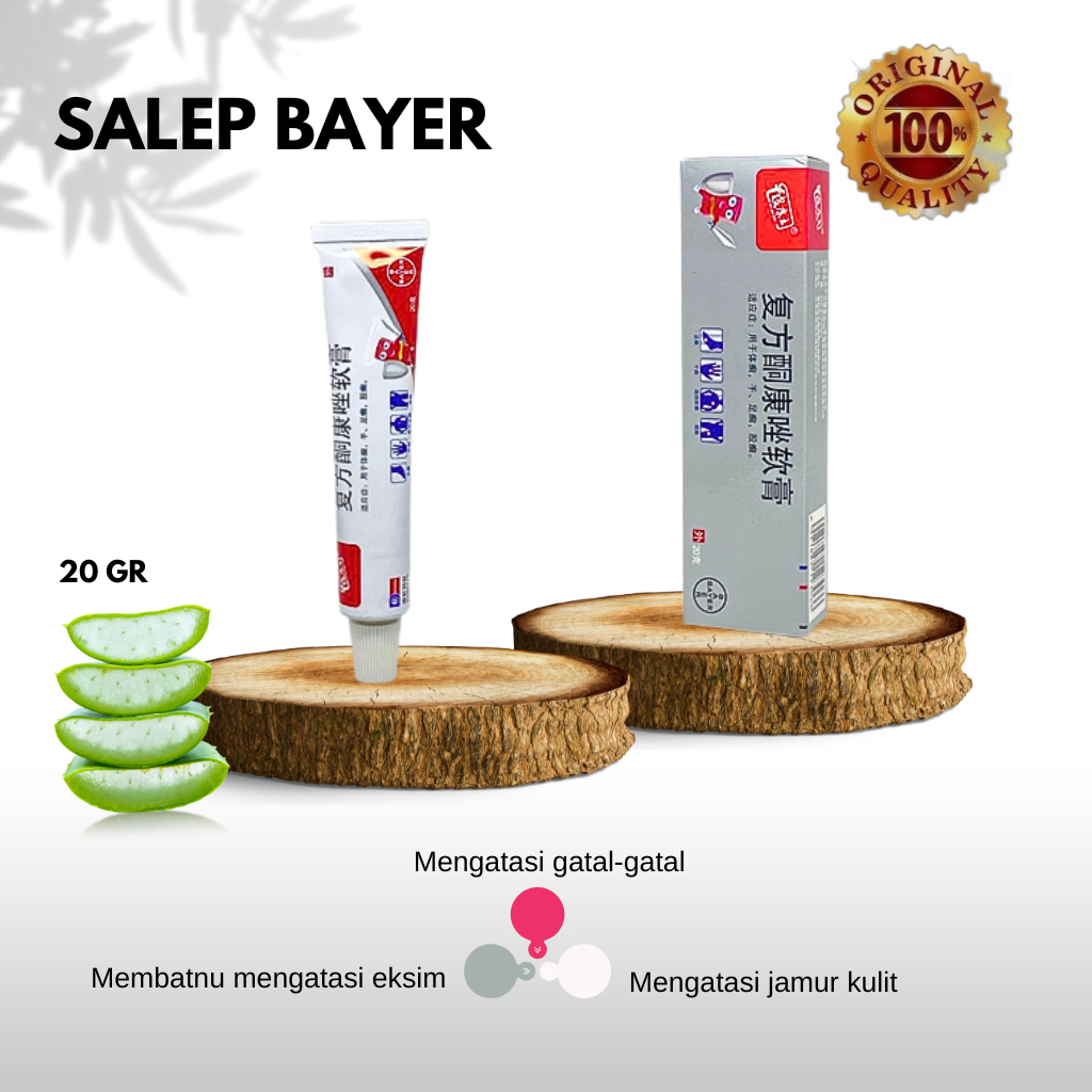 SALEP KL PI KANG WAN ASLI BAYER TUBE 20GR ORIGINAL - Mengobati Jerawat Dan Bekas Jerawat - Penyakit Kulit