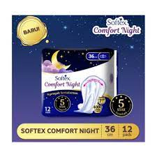 Pembalut Softex Comfort Night 36cm 12s