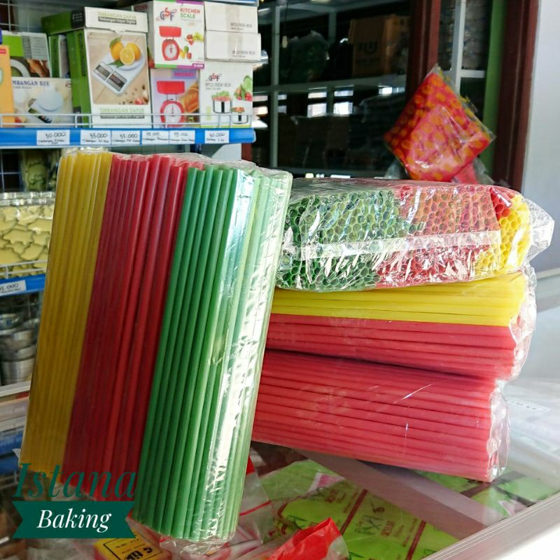 SEDOTAN MINUMAN ES CEKEK/ SEDOTAN PELANGI / SEDOTAN ES