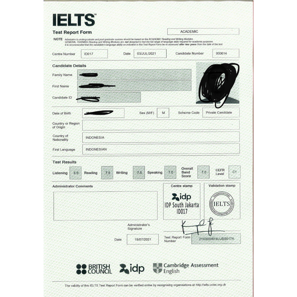 IELTS SERTIFIKAT