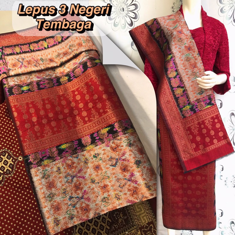 Songket Lepus 3 Negeri Tembaga-Asli Tenun Tangan Palembang