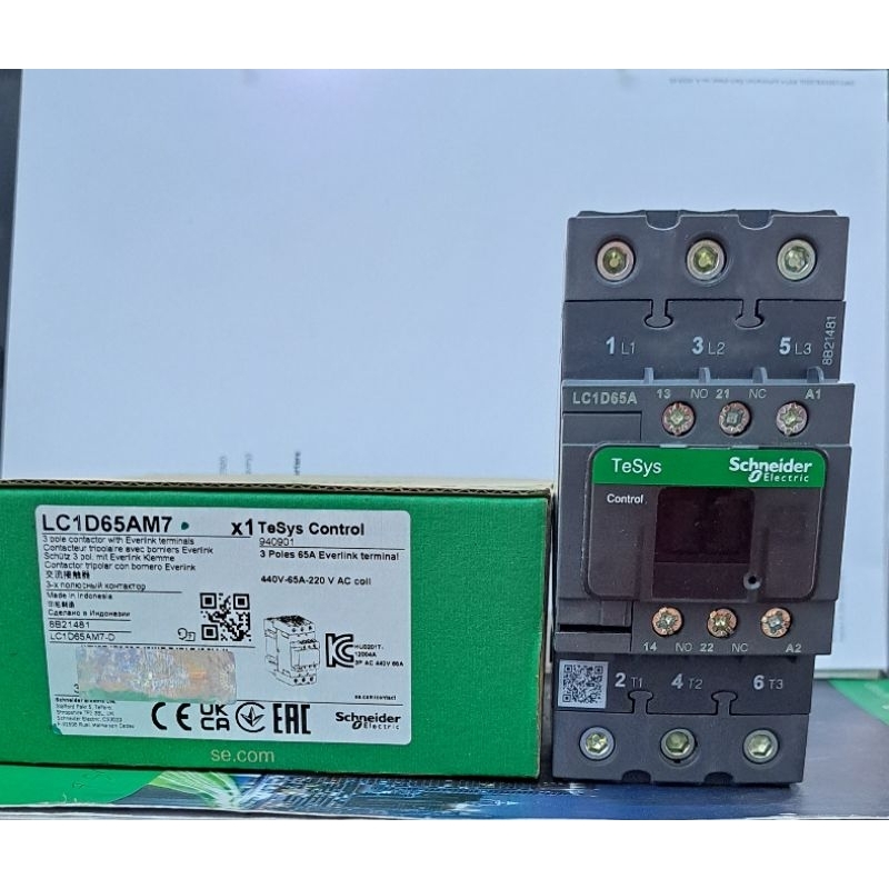 CONTACTOR LC1D65AM7 / LC1D65 M7 SCHNEIDER