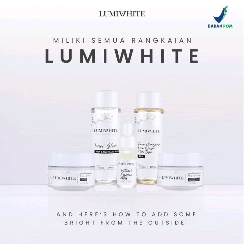 Paket Skincare Viral Louminouse Whitening 1 Set Isi 5 Item / Skincare Lumiwhite 5in1