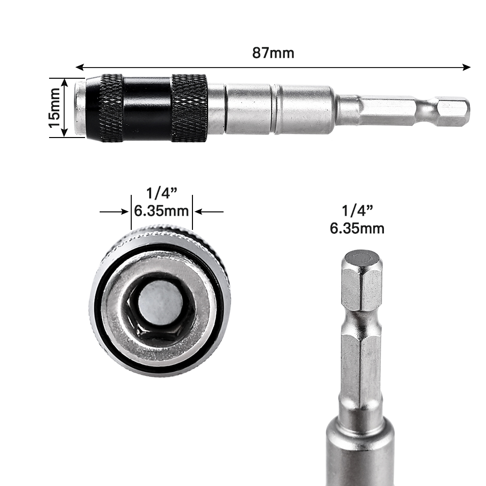 PIVOT MATA OBENG PEMANJANG EXTENTION 1/4 INCH MAGNETIC