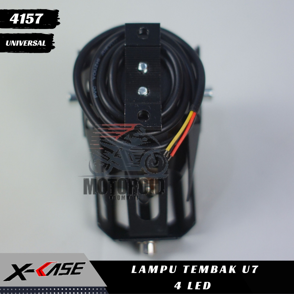 LAMPU TEMBAK 40 WATT LAMPU SOROT MOTOR ORIGINAL GARANSI U7 LED 4 MATA ANGEL EYE