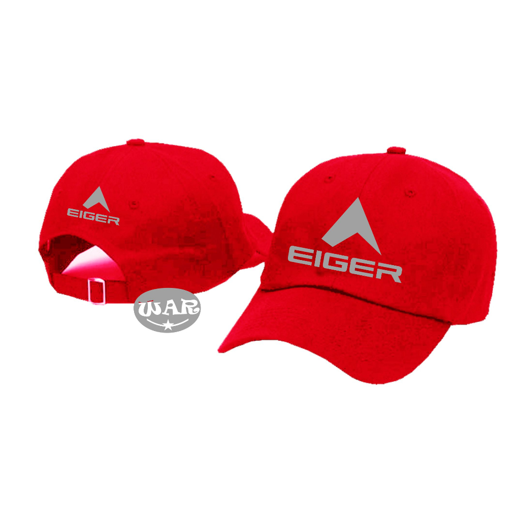 Topi Baseball EIGER LOGO Abu DP Premium hat pria distro  original 100% casual korean style sport war