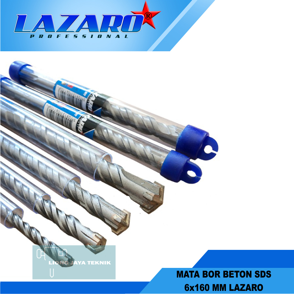 Lazaro SDS Plus Mata Bor Tembok Beton Hammer Drill - 6x160