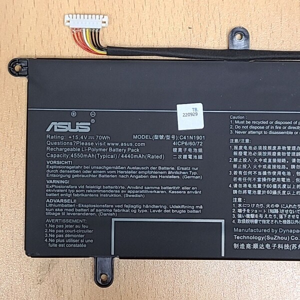 Battery Asus Zenbook Duo UX481F UX481FLY UX481FL C41N1901 4ICP6/60/72