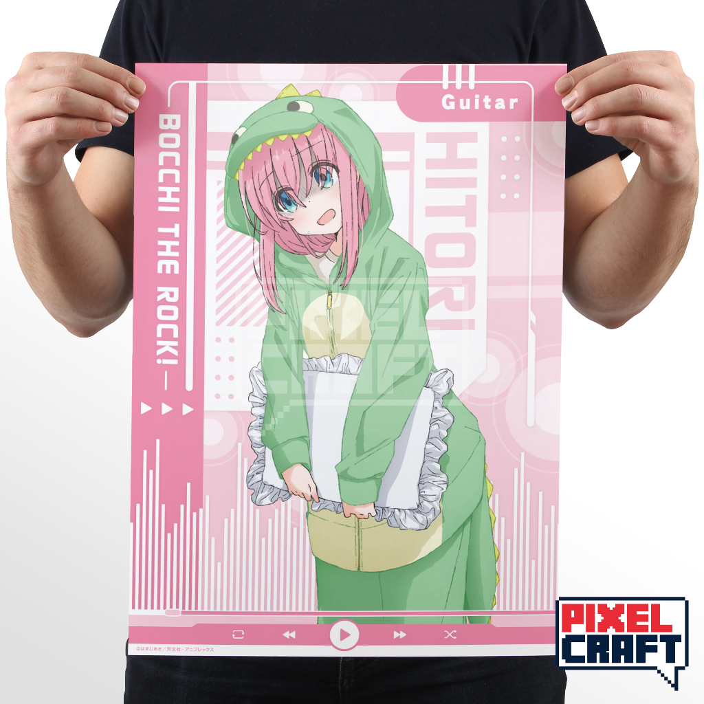 Poster Dinding Anime BOCCHI THE ROCK (Pajama Ver) - size A3