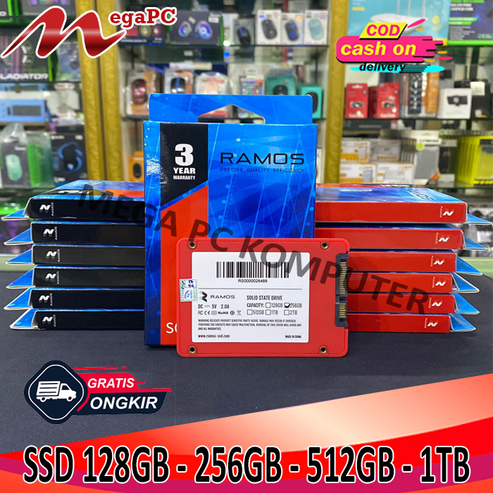 SSD 128GB - 256GB - 512GB - 1TB SATA III Ramos Garansi 3 Tahun