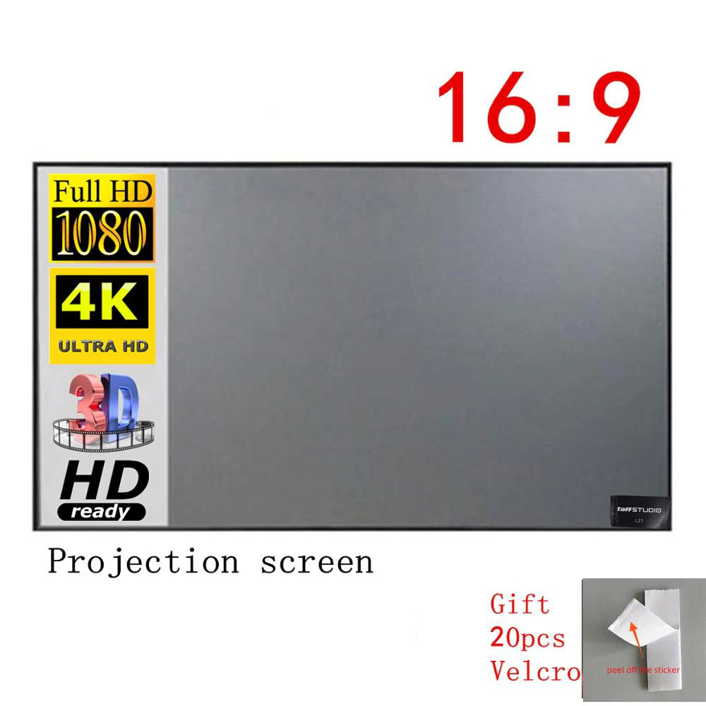 Kain Layar Proyektor Anti-light Ambient Screen Curtain - Silver