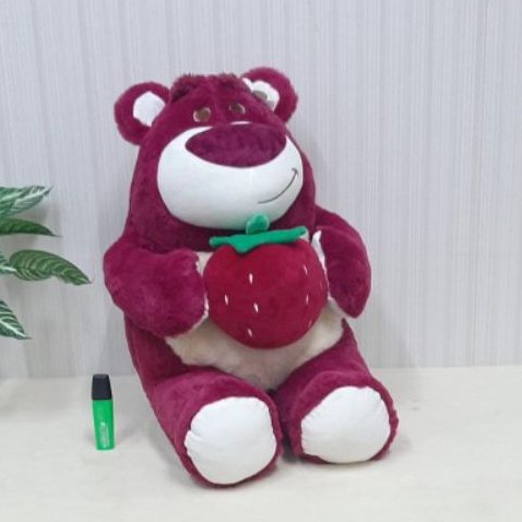 Boneka Lotso Strawberry Size 19&quot;/55cm/boneka toys Story/boneka karakter/boneka beruang lotso/