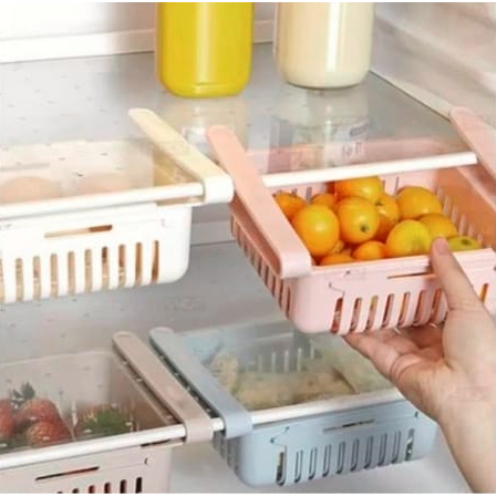 DHIO - Rak Kulkas Serbaguna / Multifunction Sliding Storage Box Laci Meja Tempat Cantol