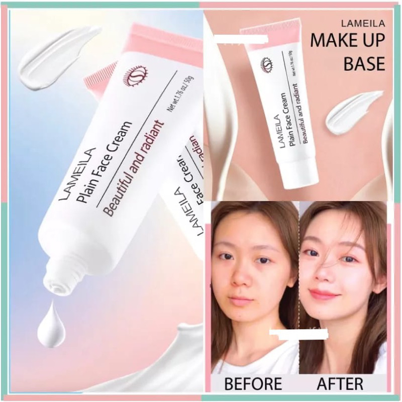 GRATIS ONGKIR MEDAN TERMURAH LAMEILA MAKE UP BASE LONG WEWR 50ml SKIN NOURISHING LA204