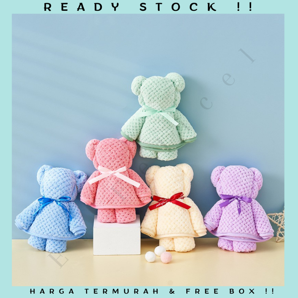 Gift Towel / Handuk Lap Wajah Muka Tangan Premium Cotton Tebal Halus Hadiah Souvenir Pernikahan Hampers Kado Microfiber