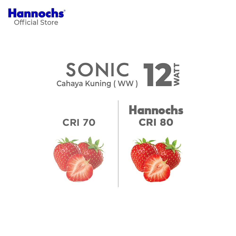 (JB99) Hannochs Lampu LED Sonic 12 Watt - Cahaya Kuning