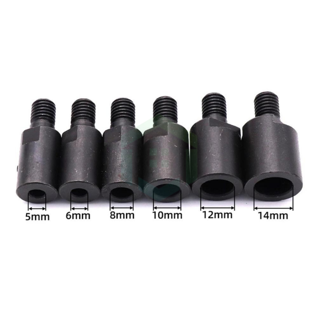 6Mm 8Mm 10Mm 12Mm 14Mm Adaptor M14 * 1 1Mm Pitch Menghubungkan Batang Konektor Bushing untuk Woodworking Chuck Bubut Bangku Mill DIY