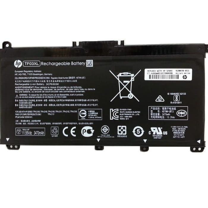 Baterai HP Pavilion 15-ck007np 15-cw1598sa 15-cs008ns 15-cc593nd TF03XL
