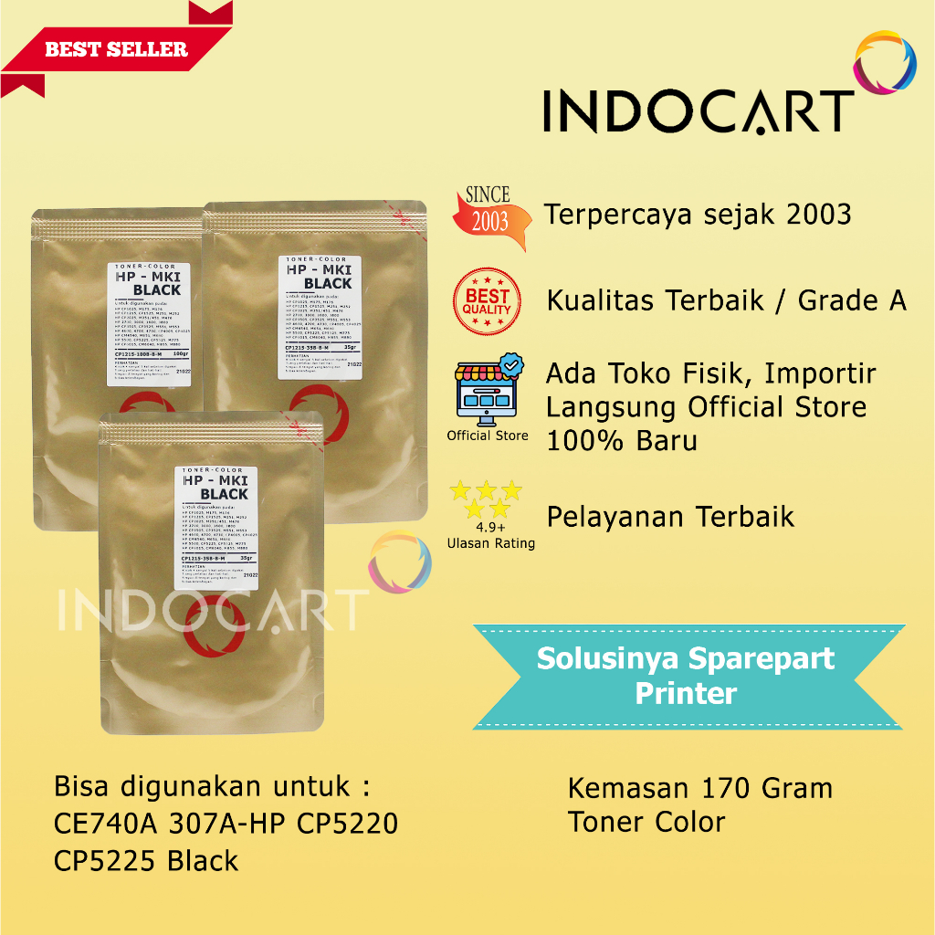 Serbuk Toner Warna Mitsubishi-307A-HP CP5220 CP5225-170gr