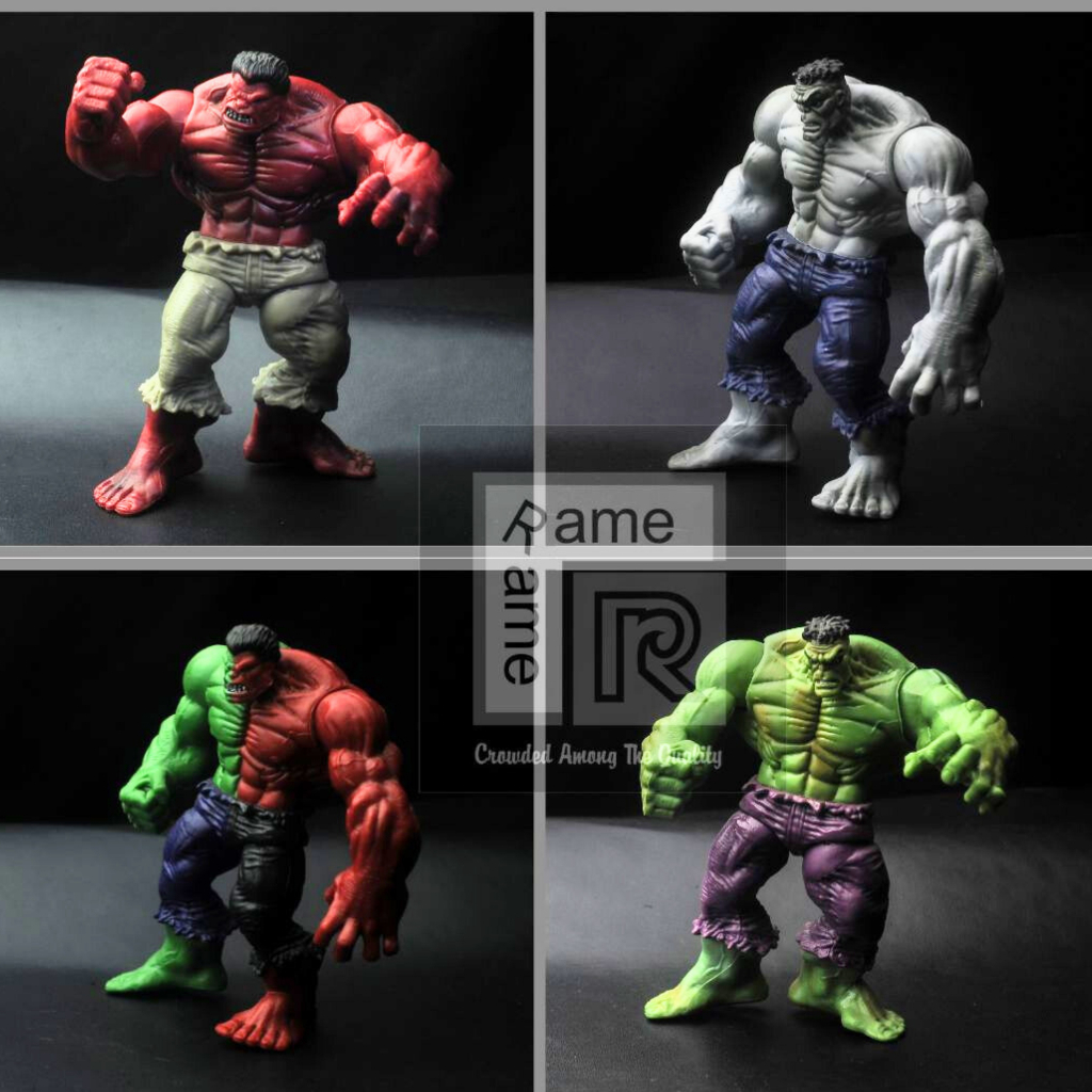 Hulk Action Figure Red Hulk Green Hulk Grey Hulk Red Green Hulk