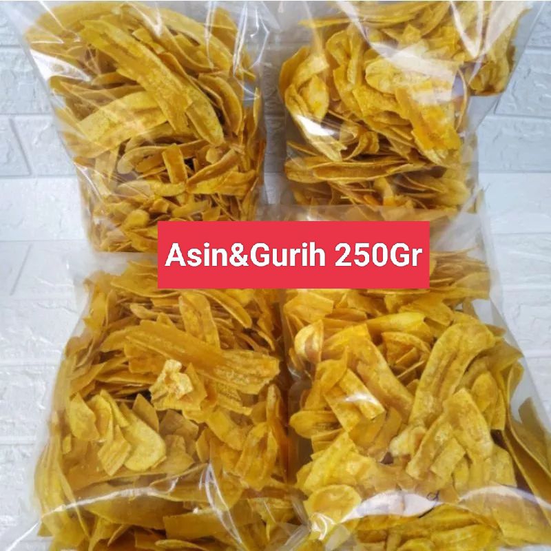 

Keripik Pisang Asin Gurih 250gr | Keripik Gedang | Kiripik Cau | Keripik Pisang Terlaris