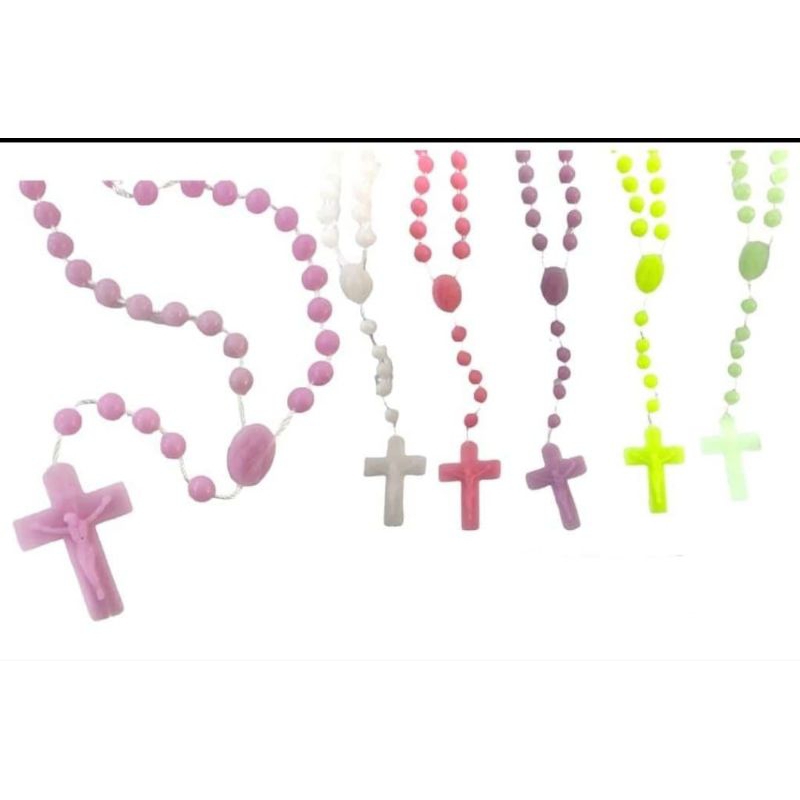 Rosario Tali Fosfor Bulat Warna 8mm L3/10 - Rosario Fosfor - Rosario Fosfor Bulat - Rosario Murah