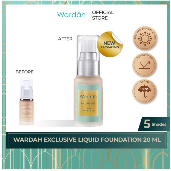 Wardah Foundation Liquid Exclusive 20ml
