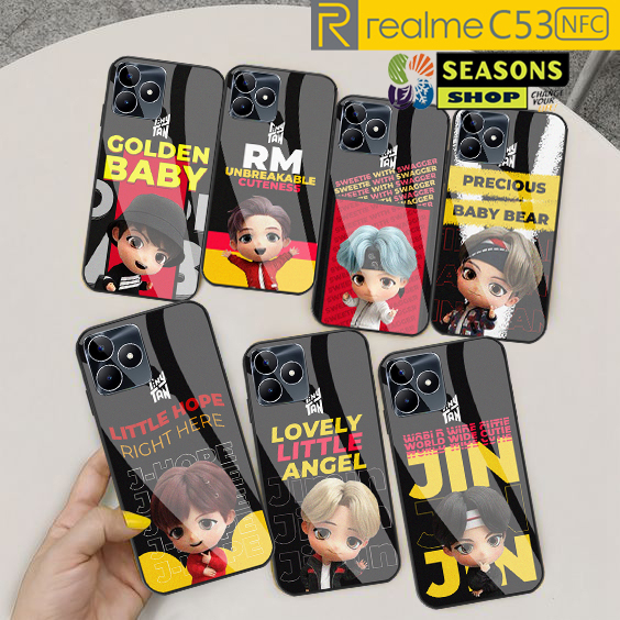 Softcase Realme C53 NFC Terbaru - Softcase kaca Realme C53 - Softcase Glass Glitter Realme C53 - Sof