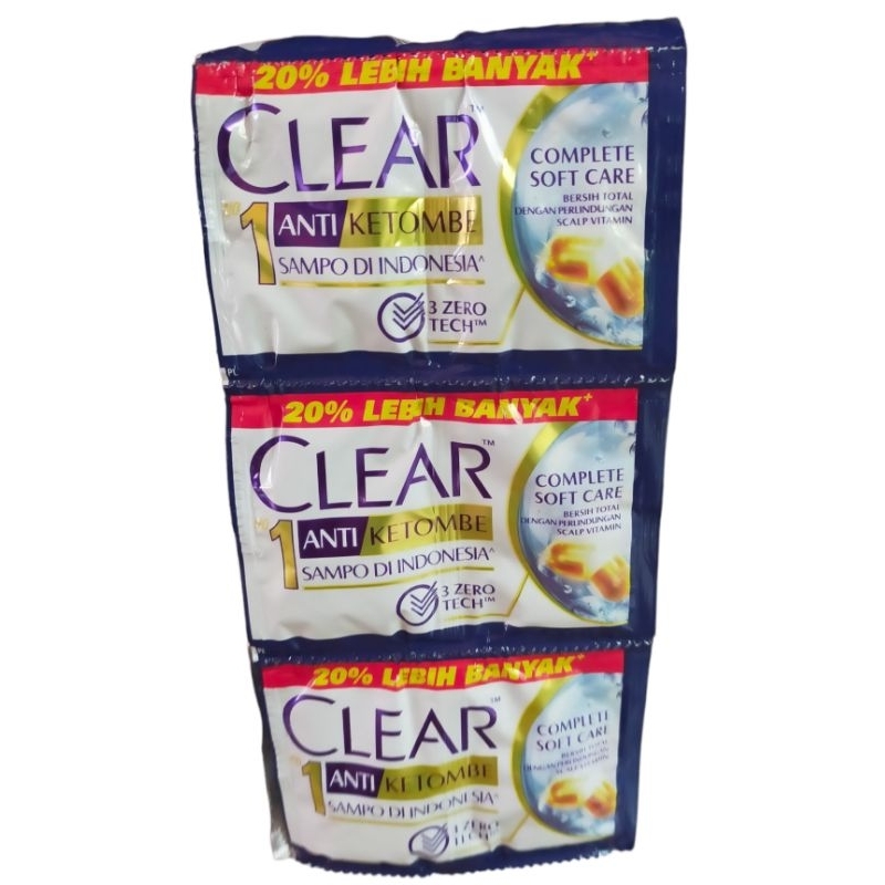 Clear Shampo 9ml x 12 Sachet