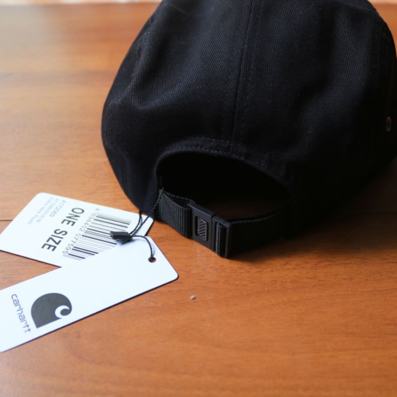 Topi Carhartt 5 panel state cap black