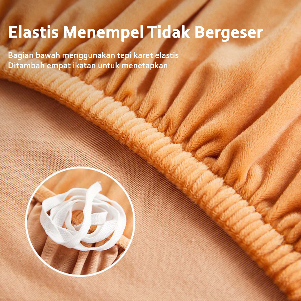 Chair Cover elastis cover kursi beludru berkualitas tinggi sarung kursi gaya eropa