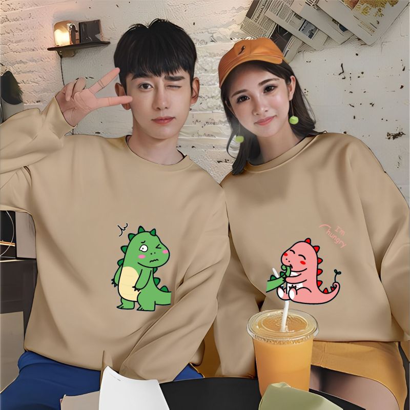 Sweater COUPLE Kaos Couple Lengan Panjang Premium