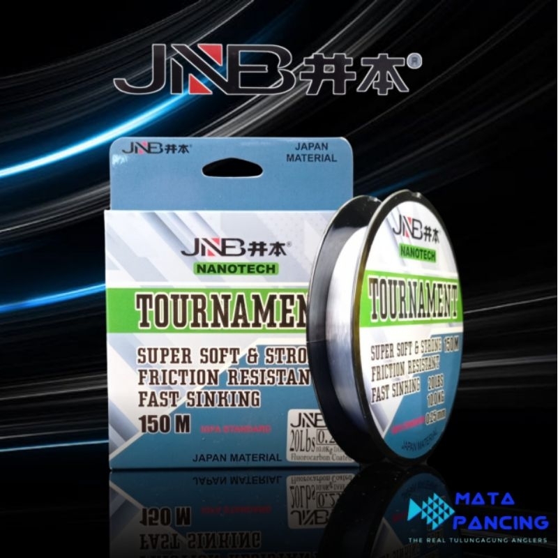Senar pancing JNB nanotech tournament IGFA standart 150m fluorocarbon sinking