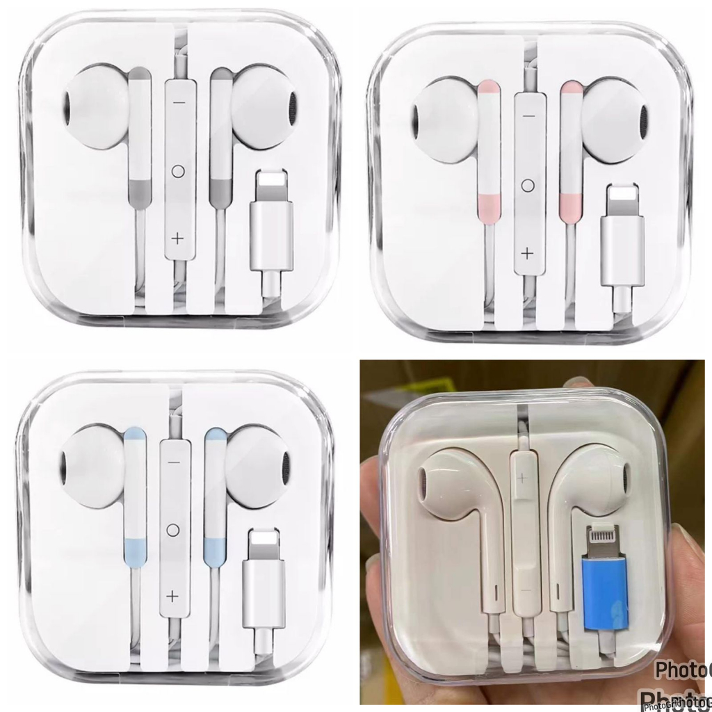 Headset Gaming Music Earphone Handsfree Lightning Jack Bass In ear with Mikrofon Kontrol Volume Kompatibel untuk ios 7 8 x xs max xr 11 11pro 12  cocokkan headset iphone