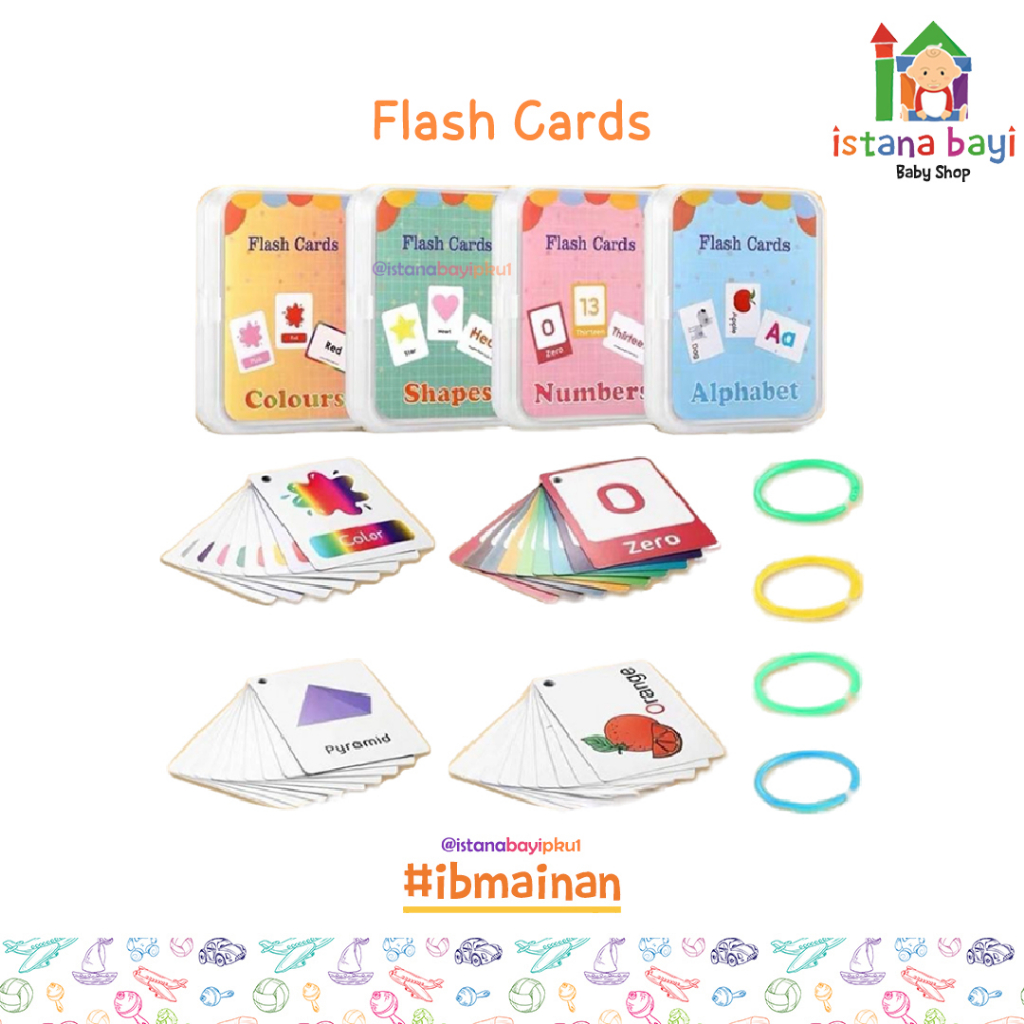 Mainan Edukasi - Yoyo Kids Flash Cards - Mainan Kartu Pintar Anak - Flash Card Bahasa Inggris