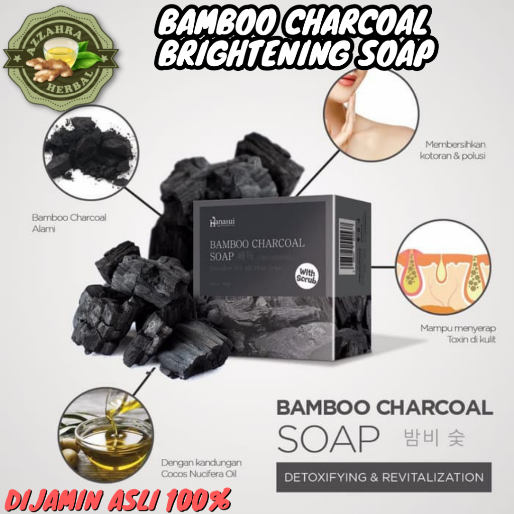 [60GR] 𝐎𝐑𝐈 Sabun Arang Bamboo Charcoal / Bamboo Charcoal Brightening Soap