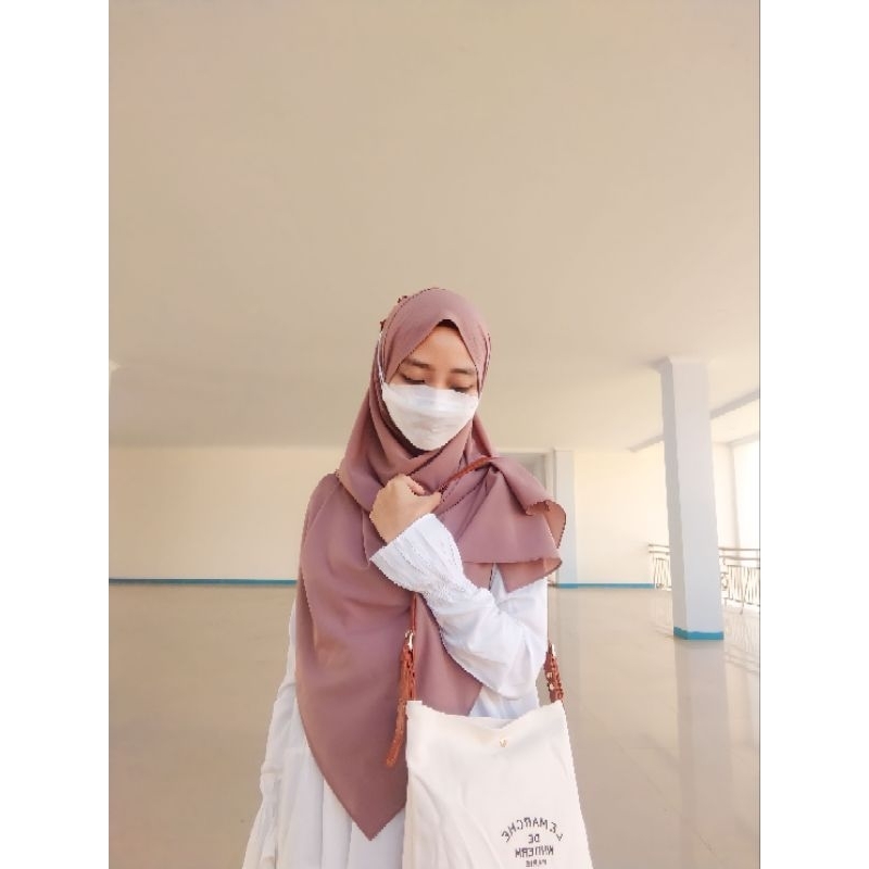 BY NISYERA MIDI DRESS PUTIH BROKEN WHITE / BW / LONG TUNIK / TUNIK RAYON PUTIH