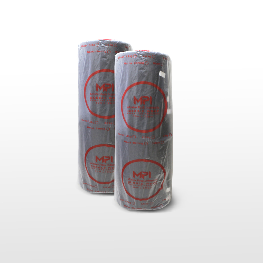 

Bubble Wrap MPI 125 Cm X 50 Meter Bening Hitam
