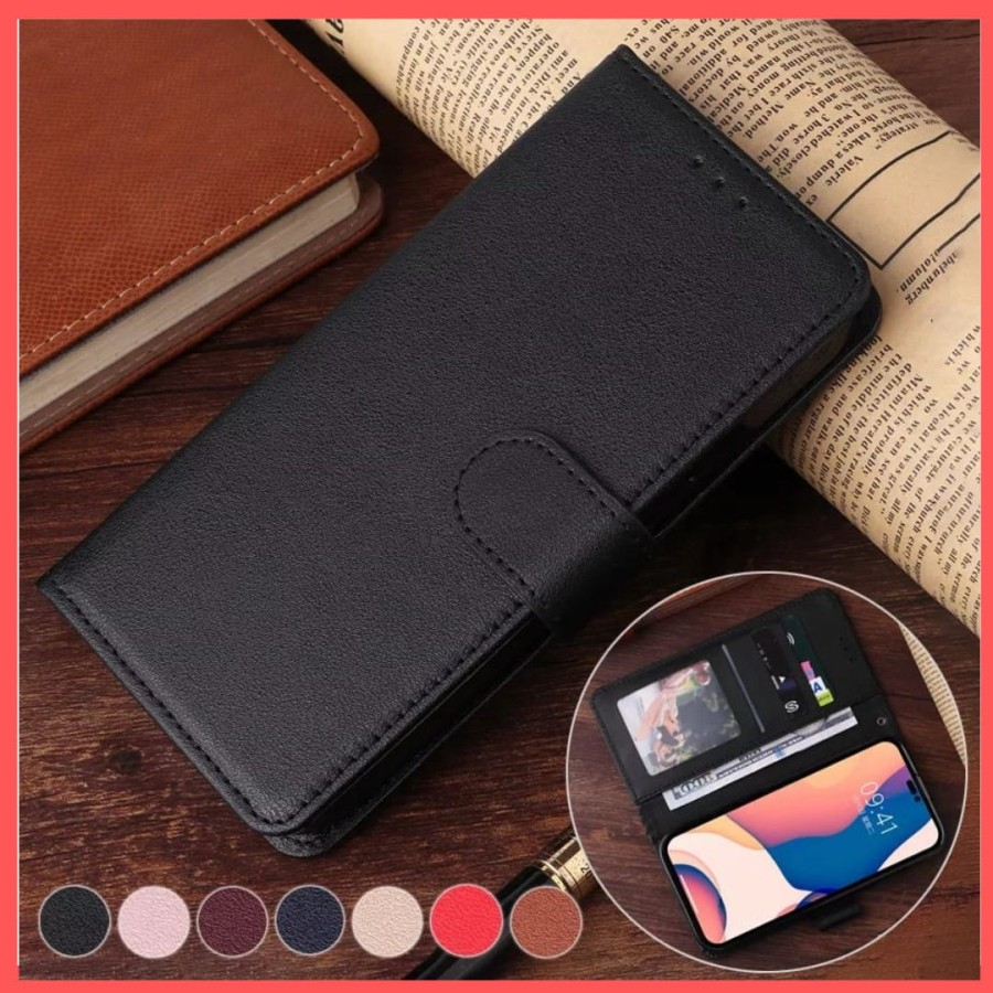 REALME 8I / REALME NARZO 50  flip WALLET KULIT premium leather