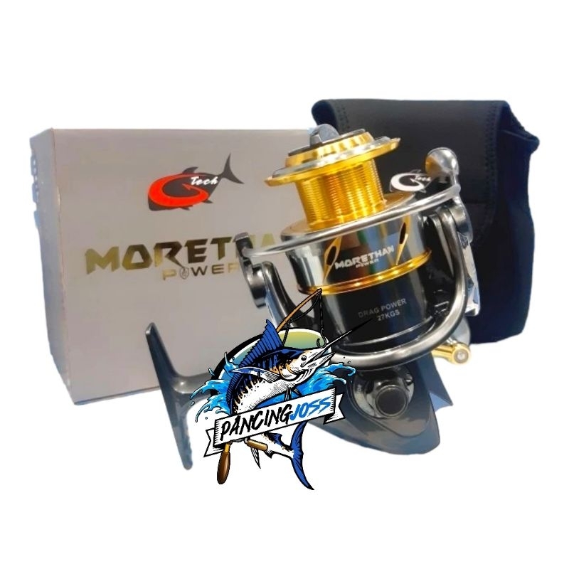 REEL SPINNING G TECH MORETHAN POWER SW 6000HG POWER HANDLE DRAG 27KG