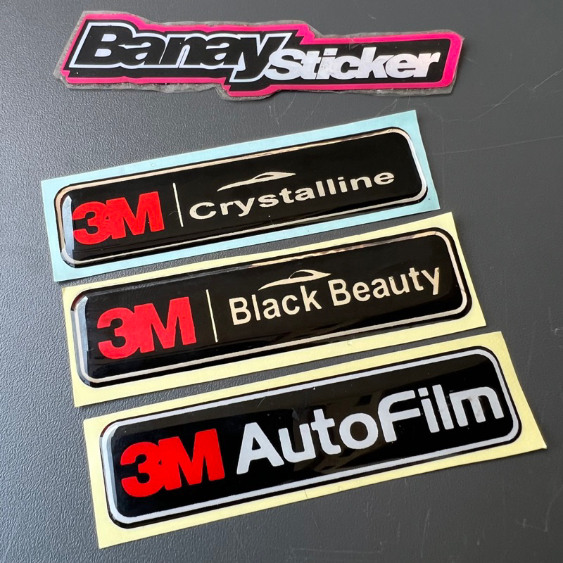 Stiker Sticker Emblem 3M AutoFilm 3M Black Beauty 3M Crystalline timbul