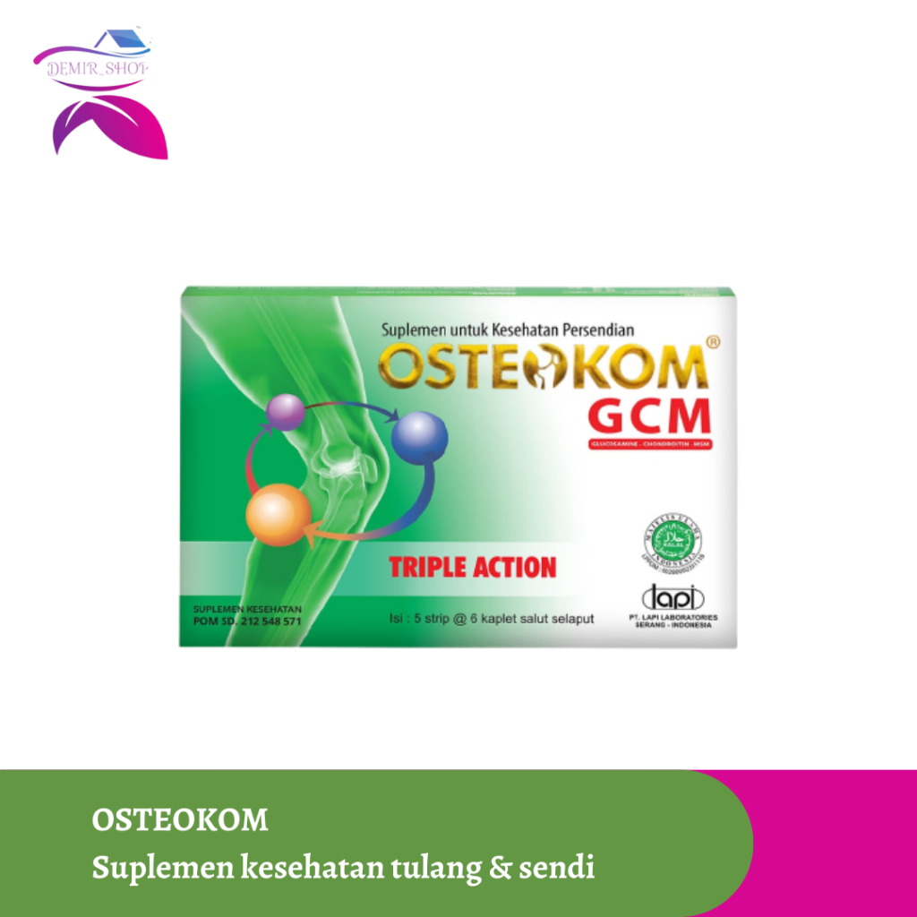 Osteokom Triple Action Suplemen Sendi / Glucosamine Chondroitin Msm